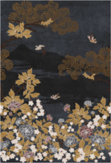 Kansai Bleu Wallcovering by Casamance