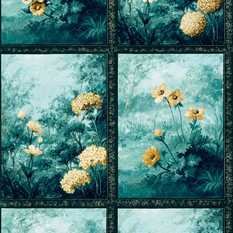 Artus Denim/Ochre Wallcovering by Clarke & Clarke 