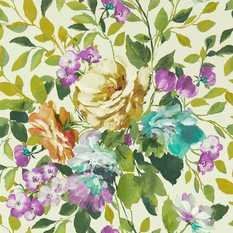 Bloom Amethyst Wallcovering by Clarke & Clarke