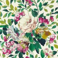 Bloom Fuchsia Wallcovering by Clarke & Clarke