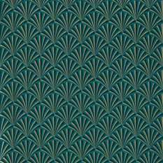 Chrysler Teal Wallcovering by Clarke & Clarke 