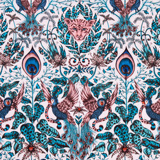 Amazon Pink Fabric by Emma J Shipley for Clarke & Clarke 