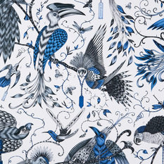 Audubon Blue Fabric by Emma J Shipley for Clarke & Clarke 