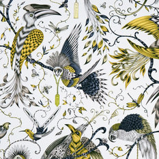 Audubon Gold Fabric by Emma J Shipley for Clarke & Clarke 