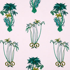 Jungle Palms Pink Wallcovering by Emma J Shipley for Clarke & Clarke 