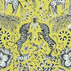 Kruger Lime Fabric by Emma J Shipley for Clarke & Clarke 