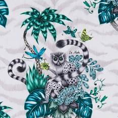 Lemur Jungle Fabric by Emma J Shipley for Clarke & Clarke 