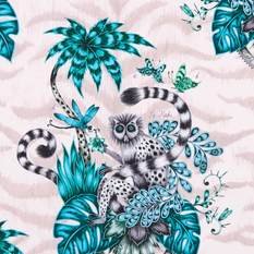 Lemur Pink Fabric by Emma J Shipley for Clarke & Clarke 