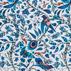 Rousseau Blue Wallcovering by Emma J Shipley for Clarke & Clarke 