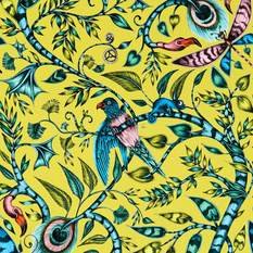 Rousseau Lime Fabric by Emma J Shipley for Clarke & Clarke 