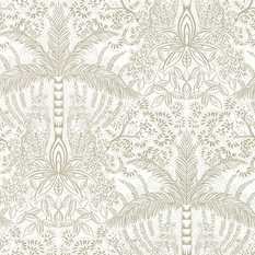 Leopardo Gold/Ivory Wallcovering by Clarke & Clarke