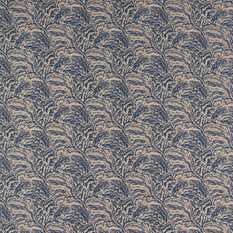 Lumino Midnight/Copper Fabric by Clarke & Clarke 