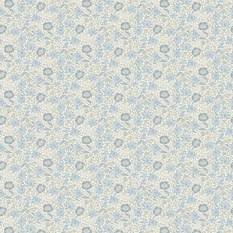 Mallow Denim/Ivory Fabric by Clarke & Clarke 