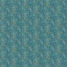 Mallow Teal Fabric by Clarke & Clarke 