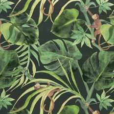 Monkey Business Charcoal Fabric by Clarke & Clarke 