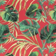 Monkey Business Rouge Fabric by Clarke & Clarke 