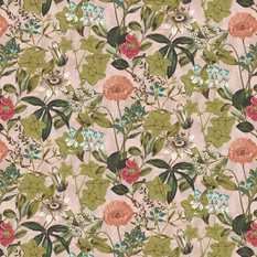 Passiflora Blush Velvet Fabric by Clarke & Clarke 