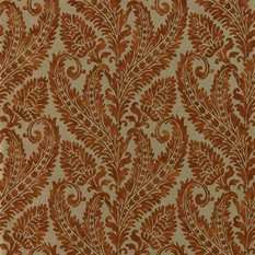 Regale Russet/Gilver Wallcovering by Clarke & Clarke 