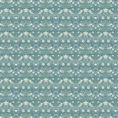 Strawberry Thief Teal Fabric by Clarke & Clarke 