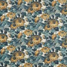 Sunforest Denim/Linen Fabric by Clarke & Clarke 