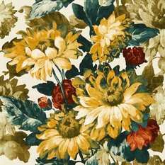 Sunforest Olive/Russet Wallcovering by Clarke & Clarke 