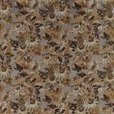 Sunforest Pewter Fabric by Clarke & Clarke 