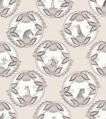 Ardmore Cameos Grey Wallcovering by Cole & Son 