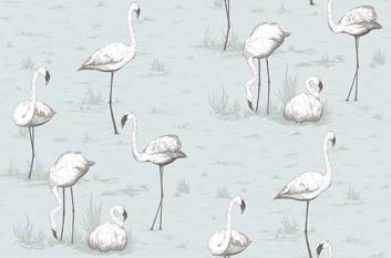 Flamingos Wallcovering by Cole & Son