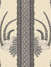 Jabu Black and White Wallcovering by Cole & Son 