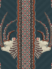 Jabu Blue Wallcovering by Cole & Son 