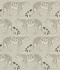 Leopard Walk Black and White Wallcovering by Cole & Son 