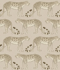 Leopard Walk Stone Wallcovering by Cole & Son 