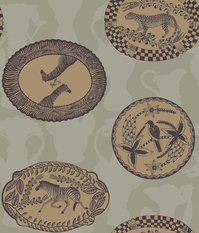 Matrinah Olive Wallcovering by Cole & Son 