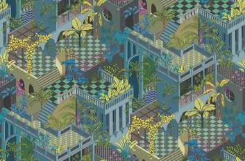 Miami 100% Cotton Fabric by Cole & Son 