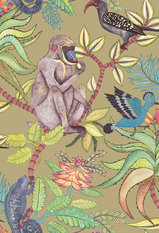 Savuti Khaki Multi Wallcovering by Cole & Son 