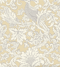 Balabina White on Yellow Wallcovering by Cole & Son 