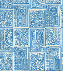 Bellini China Blue on White Wallcovering by Cole & Son 