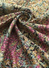 Cascade Jacquard Leaf Green Fabric by Cole & Son 