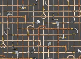 Bastoni Wallcovering by Cole & Son 