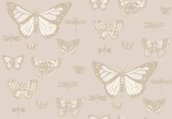 Butterflies & Dragonflies Wallcovering by Cole & Son 