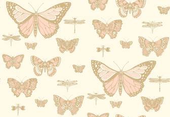 Butterflies & Dragonflies Wallcovering by Cole & Son 