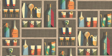 Cocktails Wallcovering by Cole & Son 
