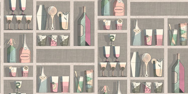 Cocktails Wallcovering by Cole & Son 