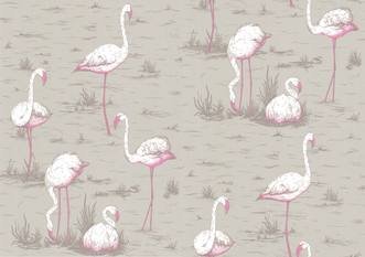 Flamingos Wallcovering by Cole & Son 