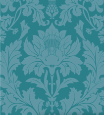 Fonteyn Petrol Wallcovering by Cole & Son 