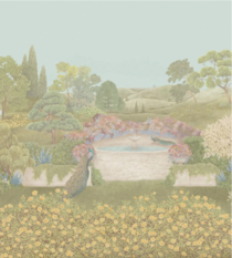 Idyll Honey Citrine Wallcovering by Cole & Son 