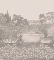 Idyll Platinum Pearl Wallcovering by Cole & Son 