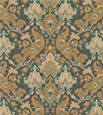 Pushkin Stone & Ginger on Soot Wallcovering by Cole & Son 