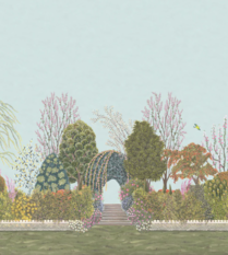 Reverie Noon Wallcovering by Cole & Son 