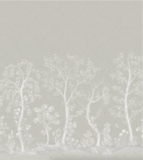 Seasonal Woods Platinum Matte Wallcovering by Cole & Son 